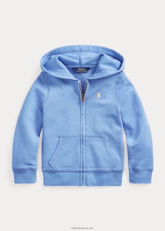 UK Ralph Lauren Kids Spa Terry Full-Zip Hoodie Harbor Island Blue TRVP09996