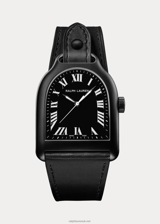 UK Ralph Lauren Men Large Steel Black FinishTRVP02811