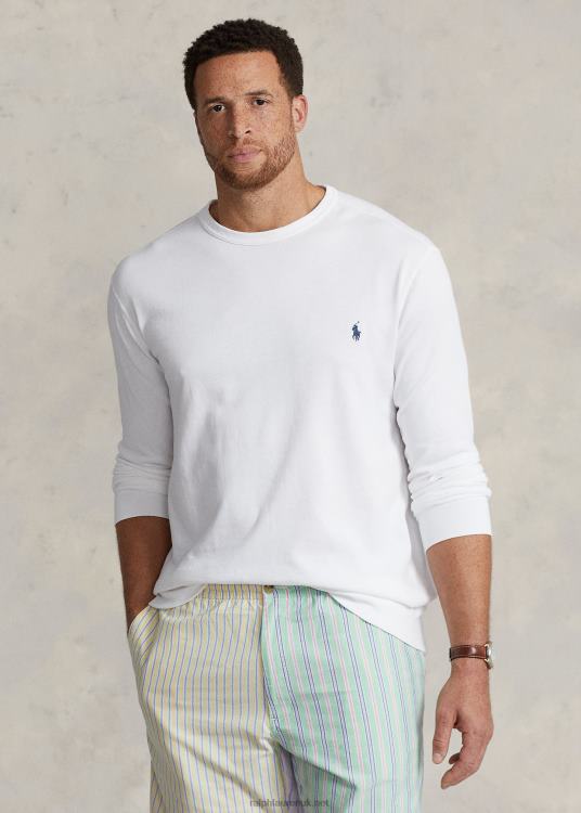 UK Ralph Lauren Men Spa Terry Sweatshirt White TRVP01320