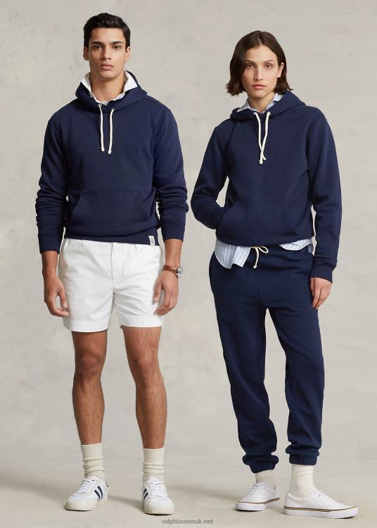UK Ralph Lauren Unisex Fleece Hoodie Cruise Navy TRVP03405
