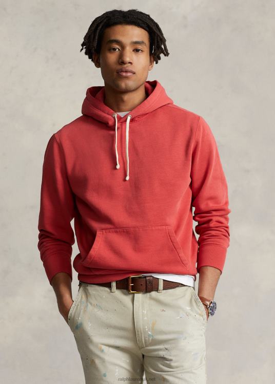 UK Ralph Lauren Unisex Fleece Hoodie Post Red TRVP03409